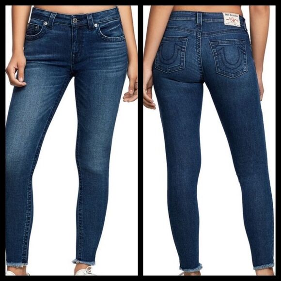 True Religion Jennie Mid Rise Skinny Jeans Size 28 NWT - Picture 1 of 7